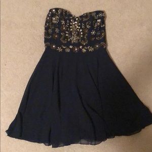 Blue party dress